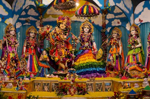 Front View of Mayapur  ISKCON Temple